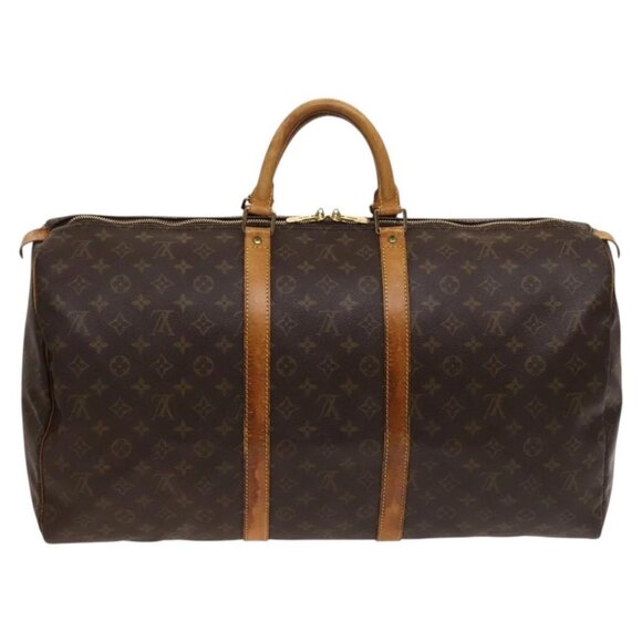 LOUIS VUITTON Monogram Keepall 55 Boston Bag M41424 LV Auth 124848 - Picture 3 of 16